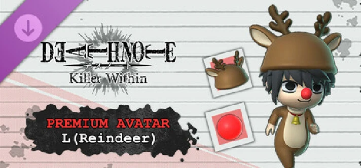 DEATH NOTE Killer Within - Premium Avatar: L (Reindeer)