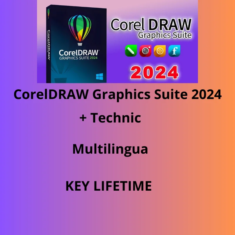 CorelDRAW Graphics Suite 2024 +TECHNICIAN  2 PC
