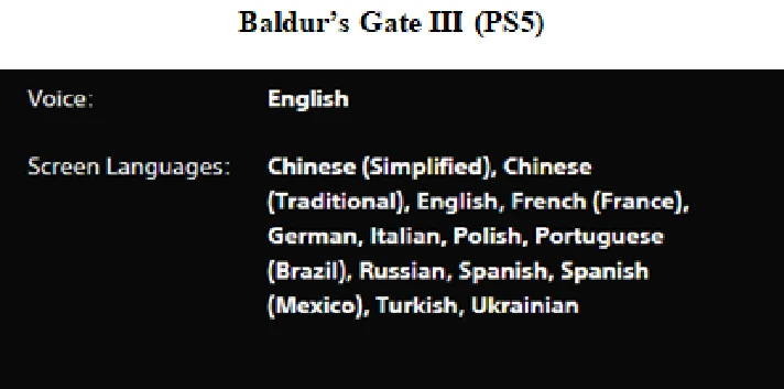 Baldur´s Gate 3 PS5 P3 Rent from 30 days