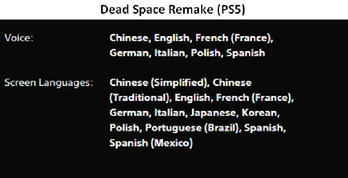 Dead Space Remake PS5 P3 Rent from 15 days