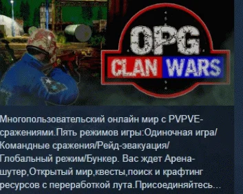 ОПГ: Clan Wars  АВТОДОСТАВКА STEAM РОССИЯ