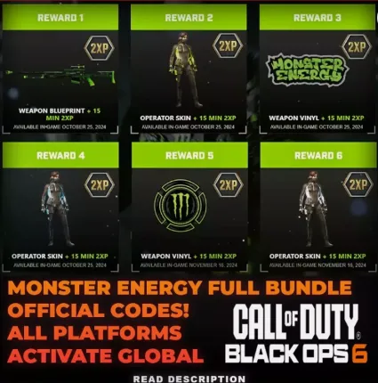 🌸 🔴 KEY 🔑 НАБОР MONSTER ENERGY CoD BLACKOPS 6 🌸