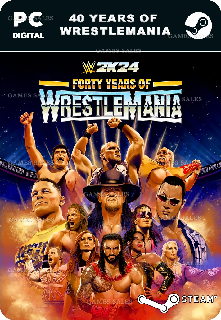 ✅💙WWE 2K24 40 YEARS OF WRESTLEMANIA💙STEAM GIFT🤖AUTO