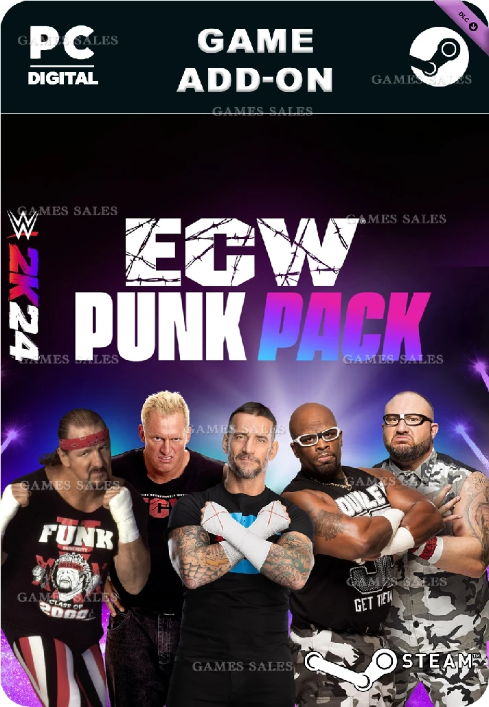 ✅💙WWE 2K24 ECW PUNK PACK💙STEAM GIFT🤖AUTODELIVERY🤖