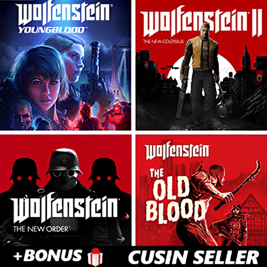  Wolfenstein 4 части +  ПОДАРОК