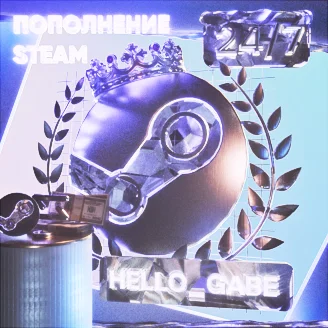 Пополнение Steam в USD