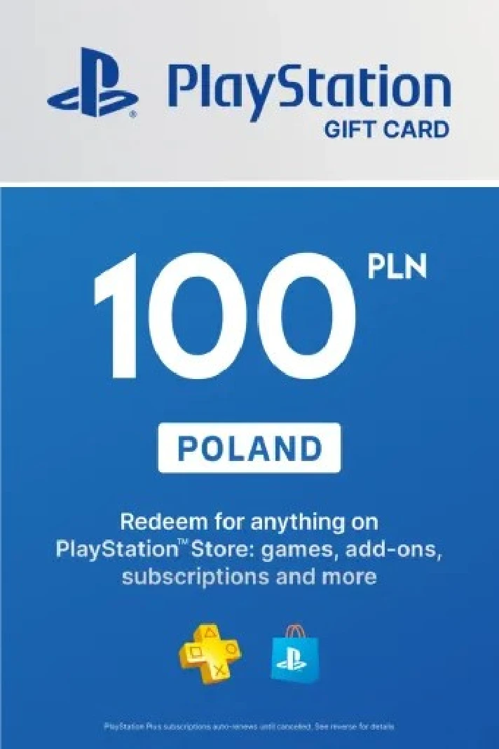 PLAYSTATION NETWORK PSN 100 PLN ZLOTY POLAND INSTANTLY