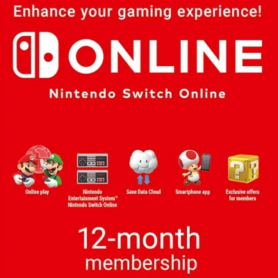 NINTENDO SWITCH ONLINE MEMBERSHIP 12 МЕСЯЦЕВ (EU) КЛЮЧ