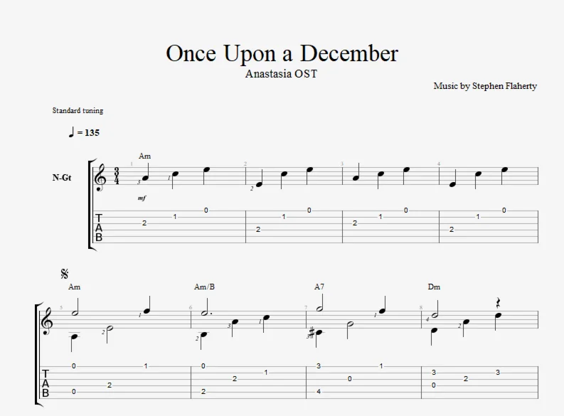 Once Upon a December - из м/ф Анастасия