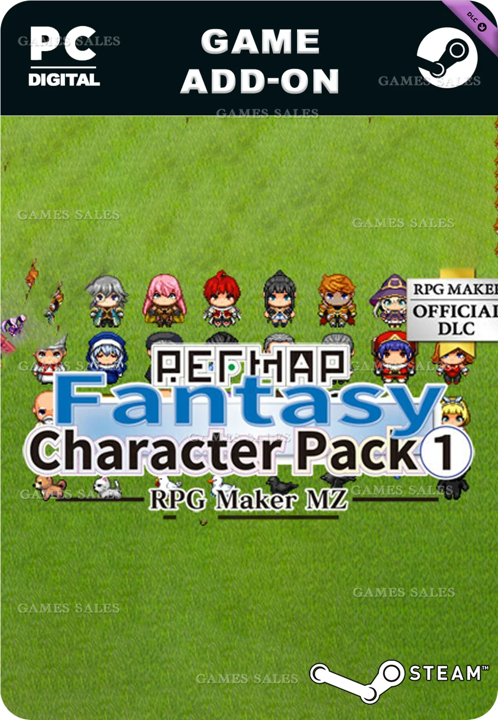 RPG MAKER MZ - REFMAP FANTASY CHARACTER PACK 1STEA