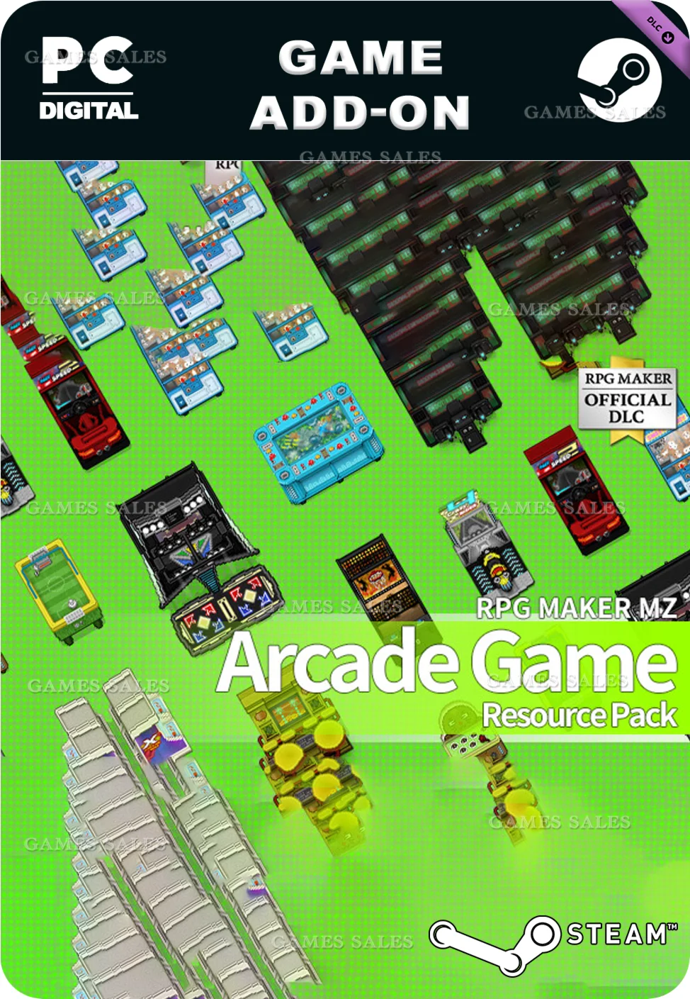 RPG MAKER MZ - ARCADE GAME RESOURCE PACKSTEAM GIFT