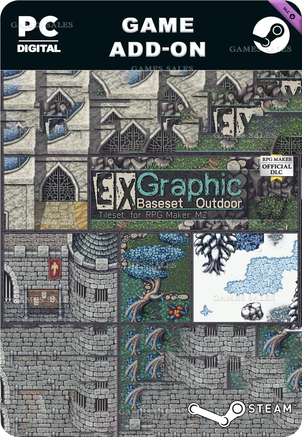 RPG MAKER MZ - EX GRAPHIC BASESET OUTDOORSTEAM
