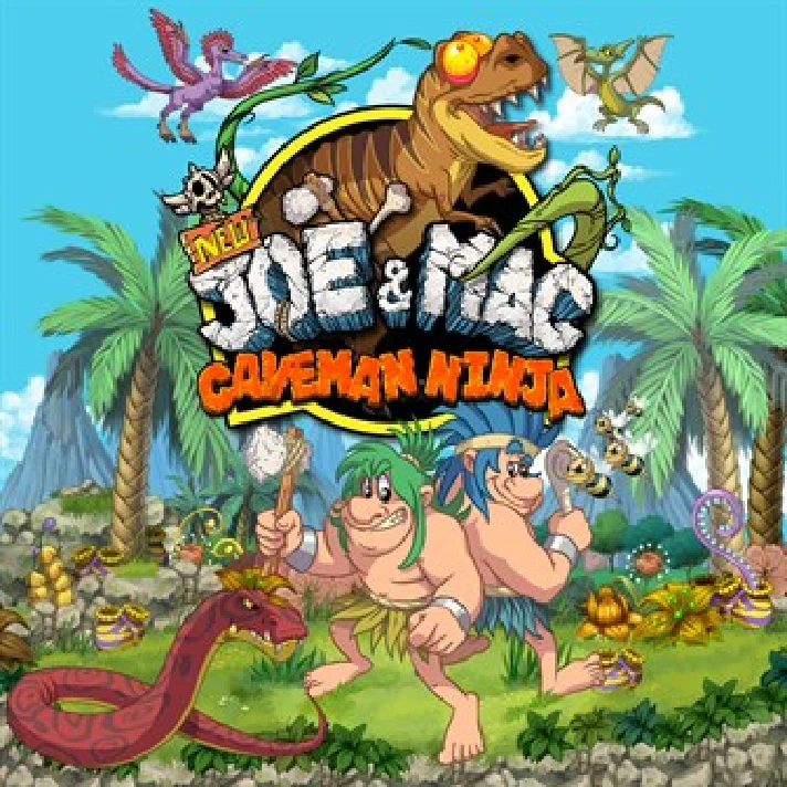 🔑  NEW JOE & MAC - CAVEMAN NINJA 🔥 XBOX  KEY