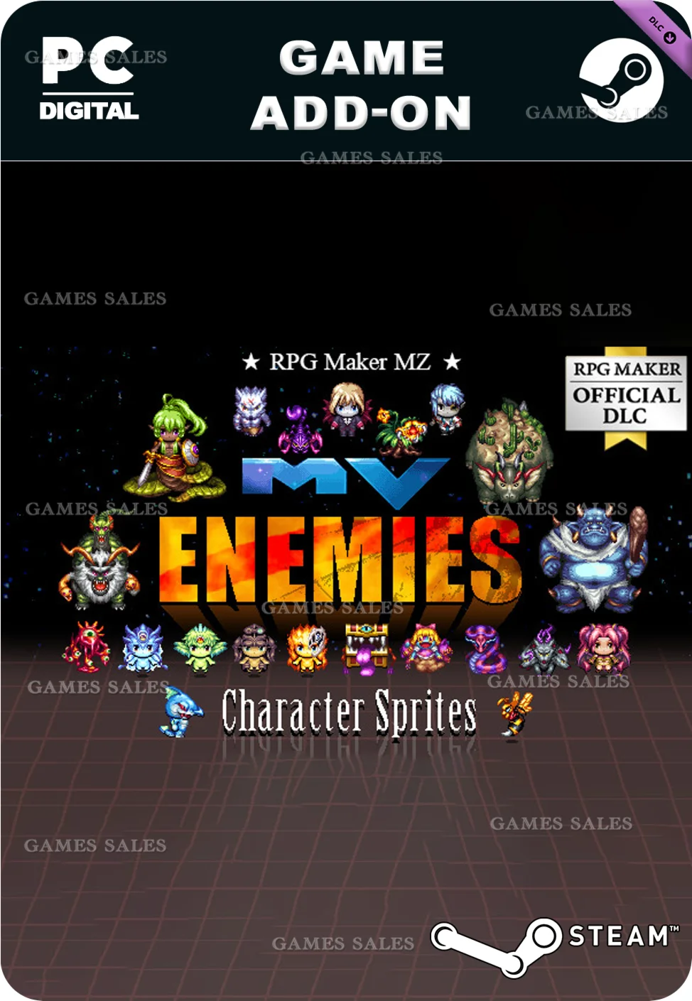 RPG MAKER MZ - MV ENEMIES - CHARACTER SPRITESSTEAM
