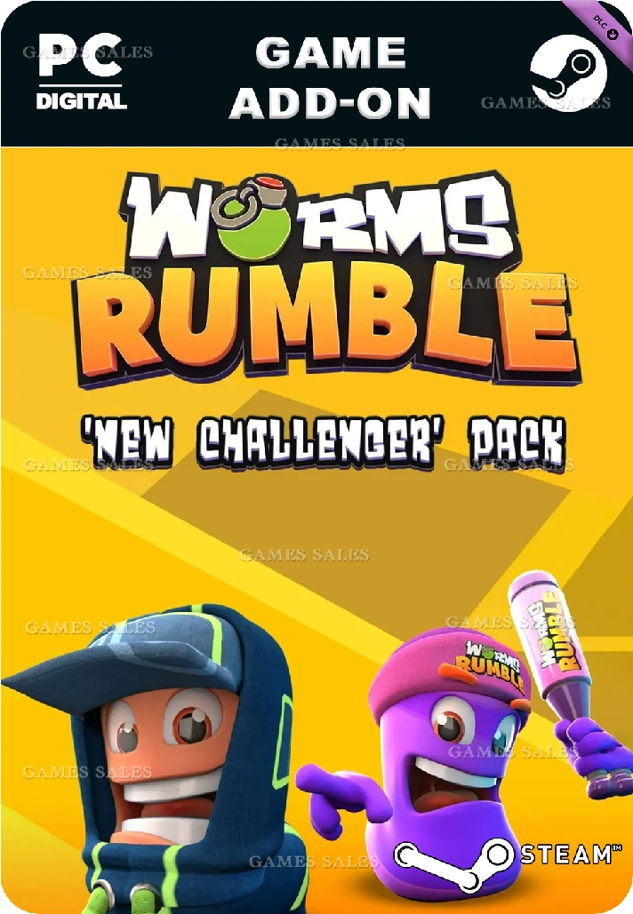 ✅💙WORMS RUMBLE - NEW CHALLENGERS PACK💙STEAM GIFT🤖