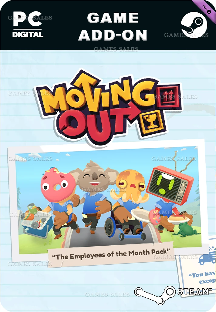 ✅💙MOVING OUT - THE EMPLOYEES OF THE MONTH PACK💙STEAM