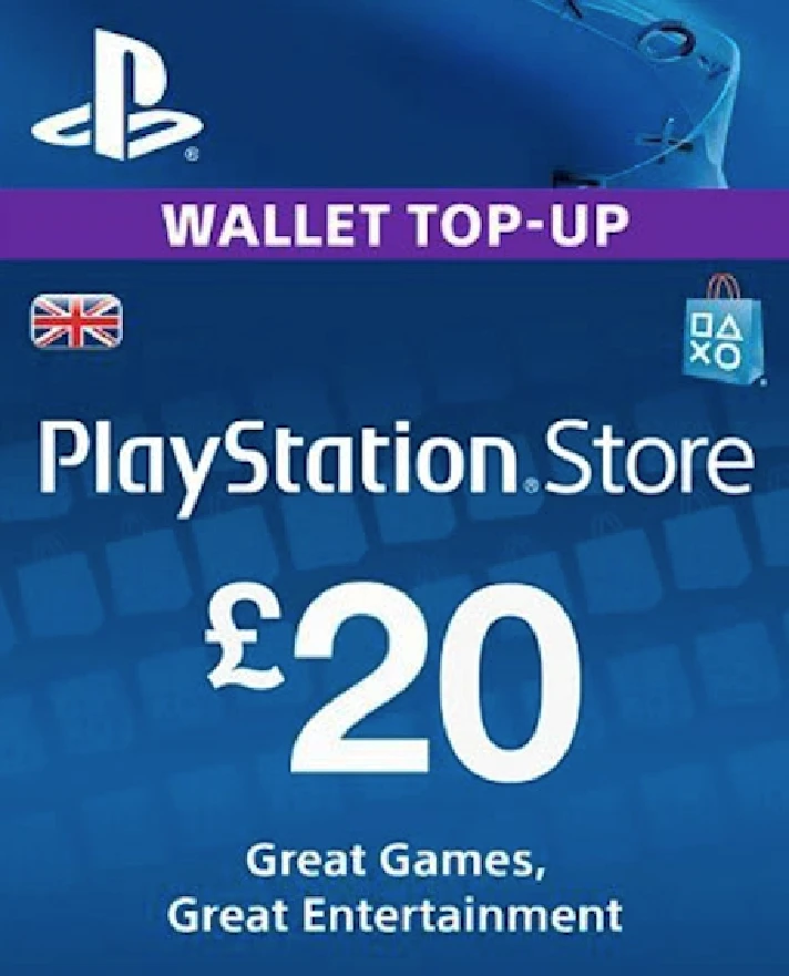 PLAYSTATION NETWORK PSN 20 GBP UK-GREAT BRITAIN