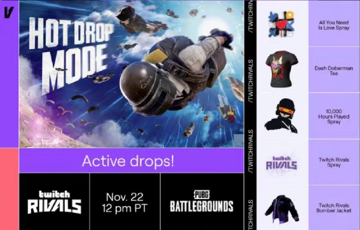 PUBG🧥 Twitch Rivals  Bomber JACKET