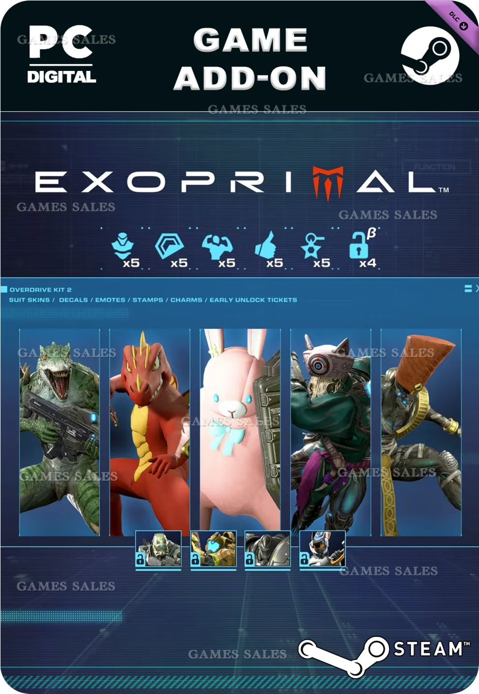 EXOPRIMAL - OVERDRIVE KIT 2STEAM GIFT????АВТО