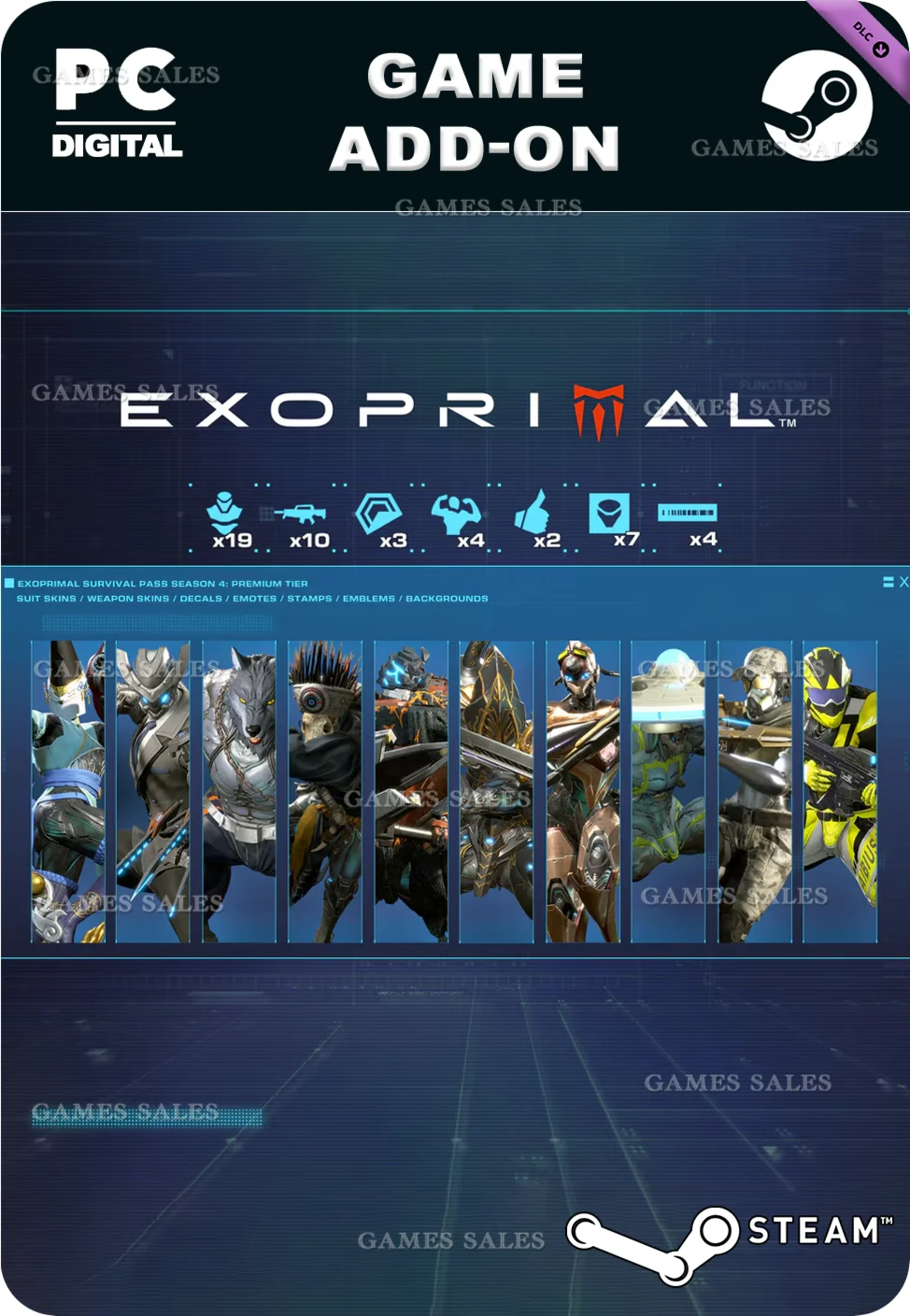EXOPRIMAL - EXOPRIMAL SURVIVAL PASS SEASON 4 PREMIUM