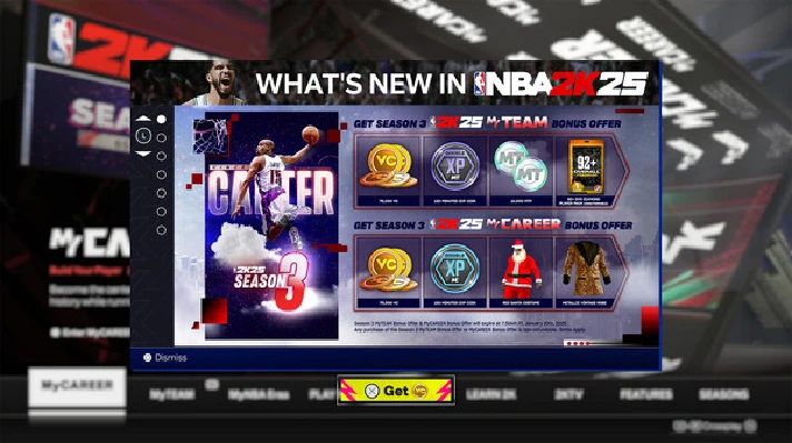 NBA 2K25 MyCAREER Bonus Offer: Season 3✅STEAM GIFT✅