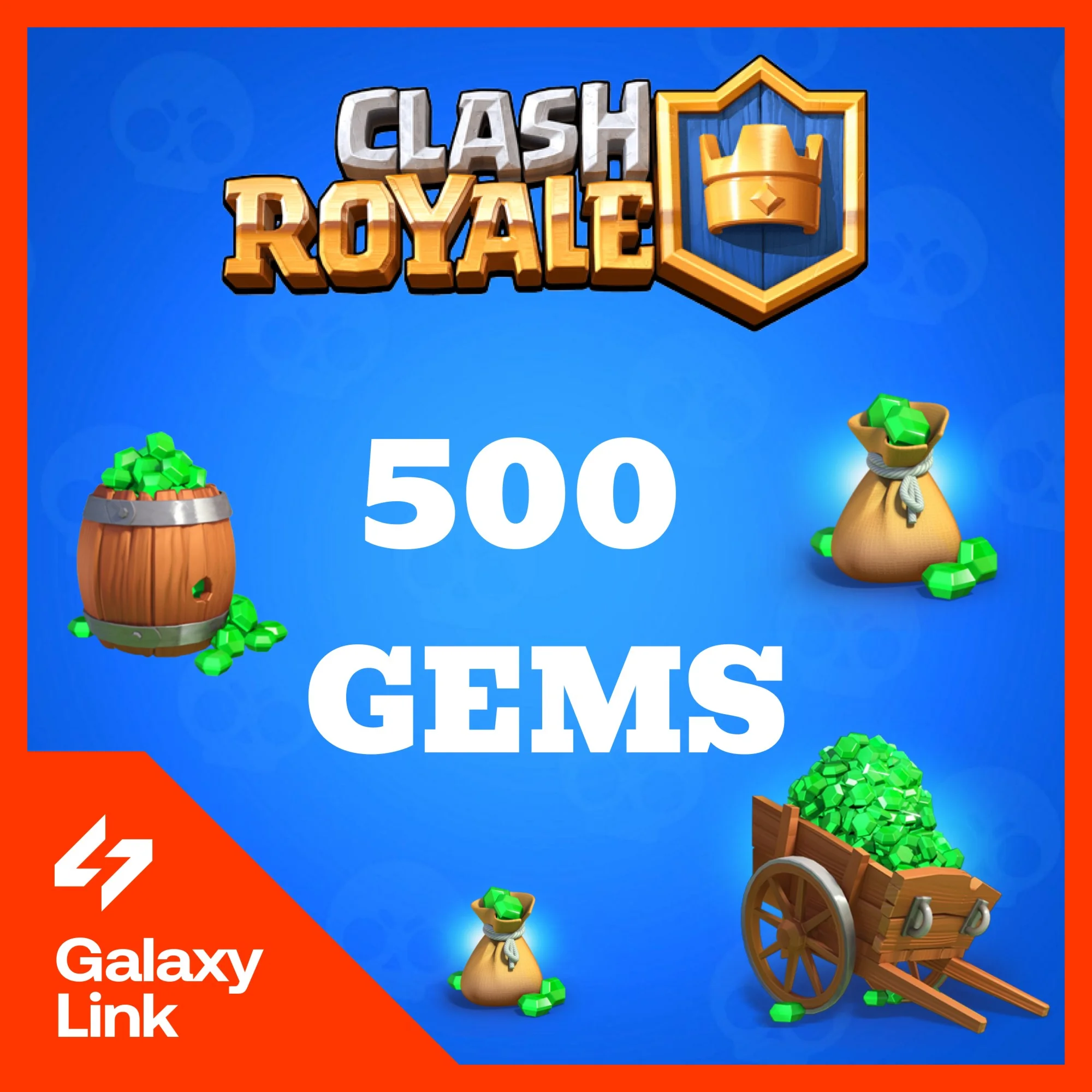  Clash Royale -  500 ГЕМОВ - ПО Supercell ID 