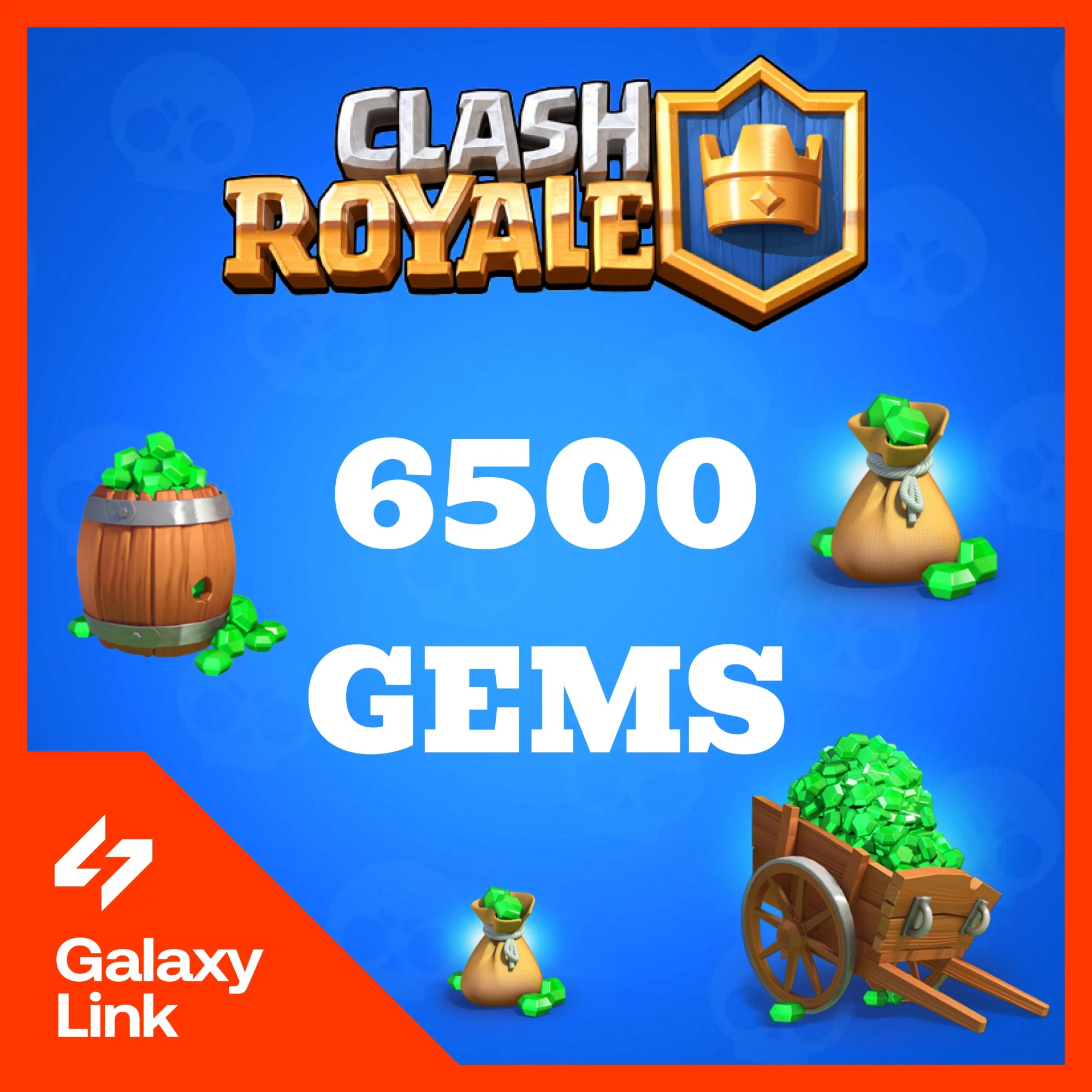  Clash Royale -  6500 ГЕМОВ - ПО Supercell ID 