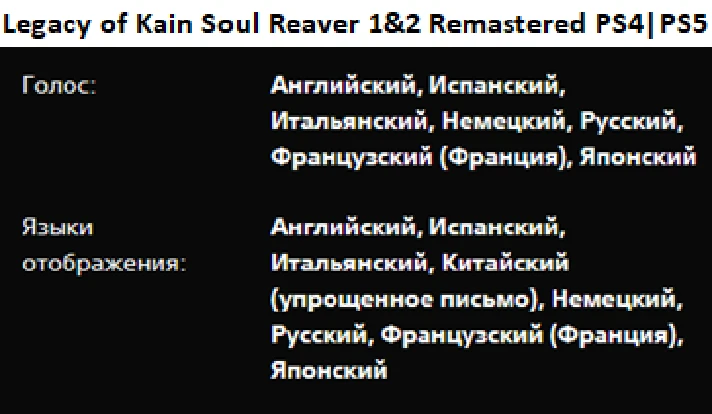 Soul Reaver 1&2 Remastered PS4|PS5 P3 Rent from 15 days