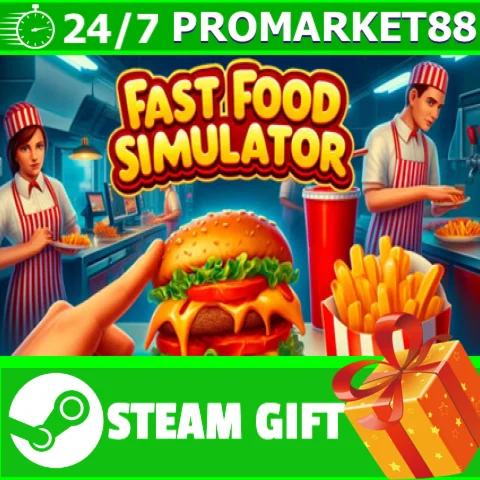 ⭐️ВСЕ СТРАНЫ+РОССИЯ⭐️ Fast Food Simulator STEAM GIFT