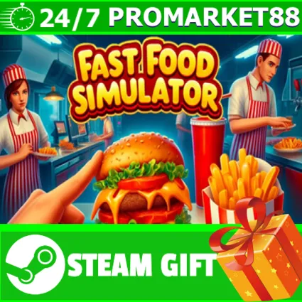 ⭐ ️ВСЕ СТРАНЫ+РОССИЯ ⭐ ️ Fast Food Simulator STEAM GIFT