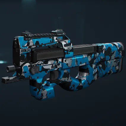 Кожаный ключ Delta Force P90-Pioneer Blue