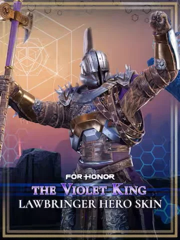 FOR HONOR The Violet King - Lawbringer Hero Skin ⁕EGS⁕