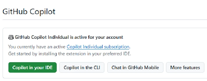 🤖 GitHub Copilot 💻 Subscription for 30 days