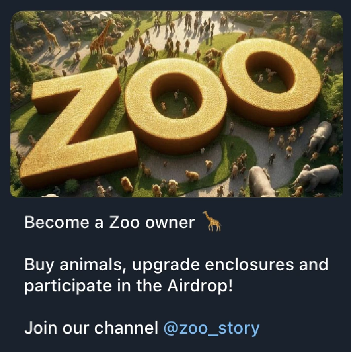 ACTIVE REFERRALS ZOO STORY 🦒 @ZOO_STORY_BOT ✅ 0% FEE