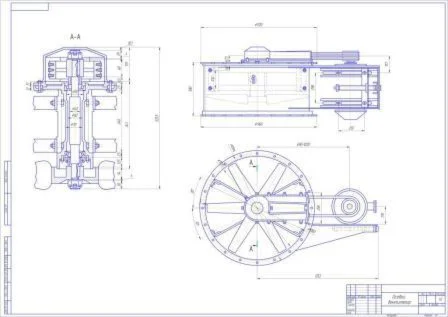 Чертеж осевого вентилятора