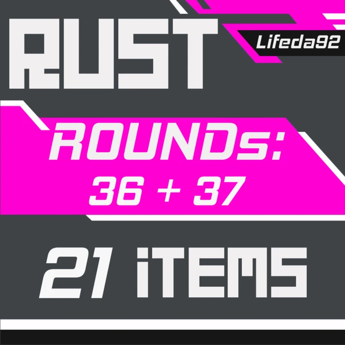 🔥 RUST SKINS ✦ TWITCH DROPS ✦ Round 36+37✦21 ITEMS +🎁