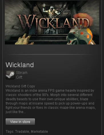 Wickland - STEAM Gift - Region Free / ROW / GLOBAL