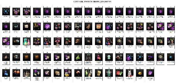 🔥 Lost Ark ✦ TWITCH DROPS ✦83+ SKINS / ITEMS + GIFT 🎁