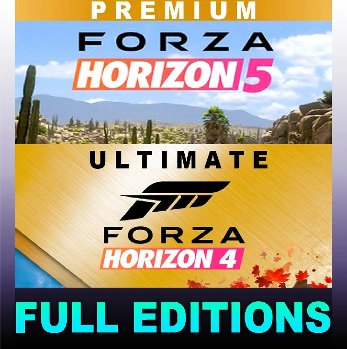 ・FORZA HORIZON 5・PREMIUM + FH4ULT・ONLINE (PC/Microsoft)