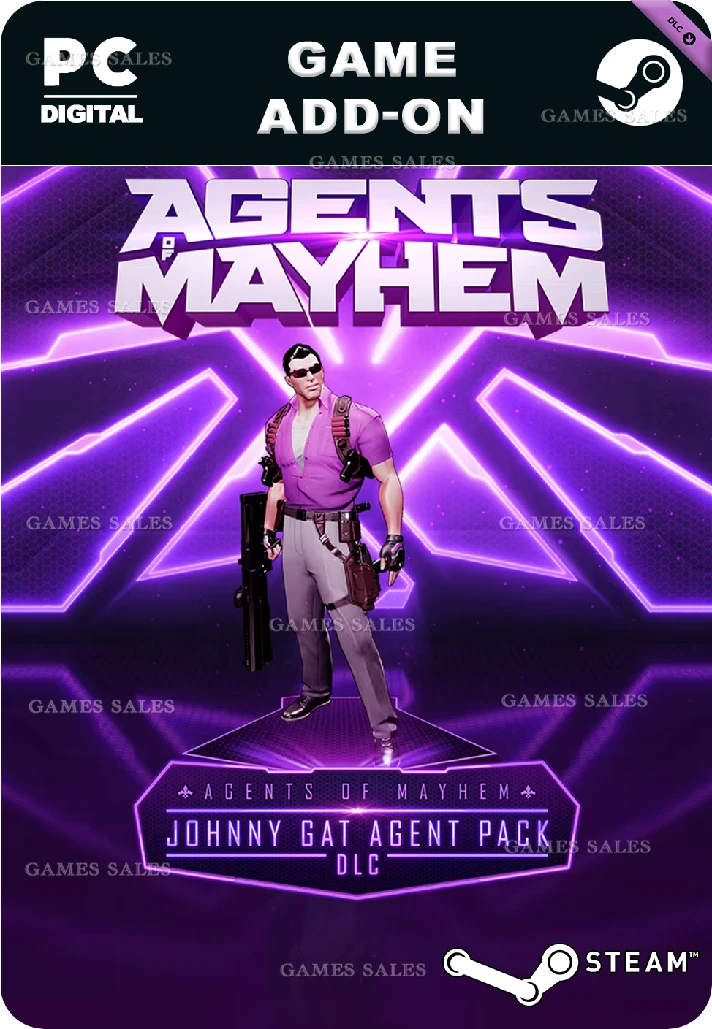 ✅💙AGENTS OF MAYHEM - JOHNNY GAT AGENT PACK💙STEAM GIFT