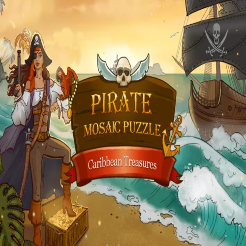  Pirate Mosaic Puzzle. Caribbean Treasures  EPIC GAM