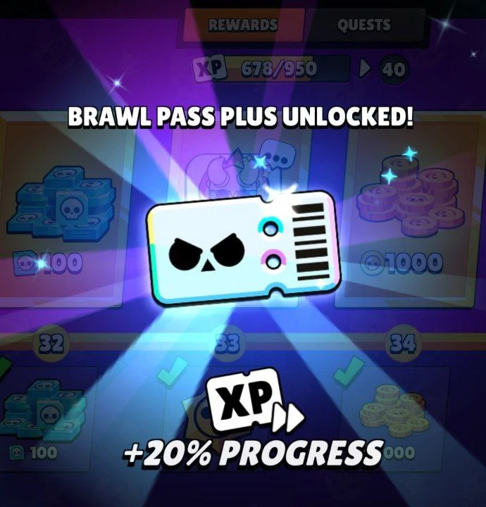 BRAWL PASS PLUS BRAWL STARS