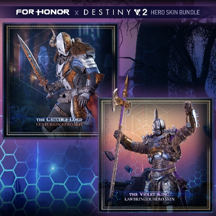 Violet King Crucible Lord Hero Skin Bundle FOR HONOR✅PS