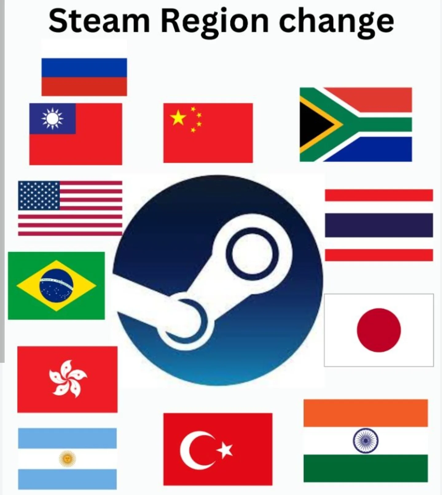 CHANGE STEAM REGION KZ UA IN TR AR 👉 only new account