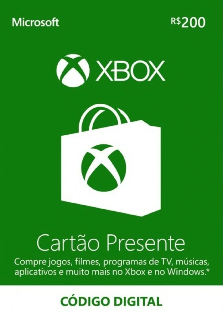 Xbox 200 BRL ✅ Xbox R$200 (Stockable - Brazil)