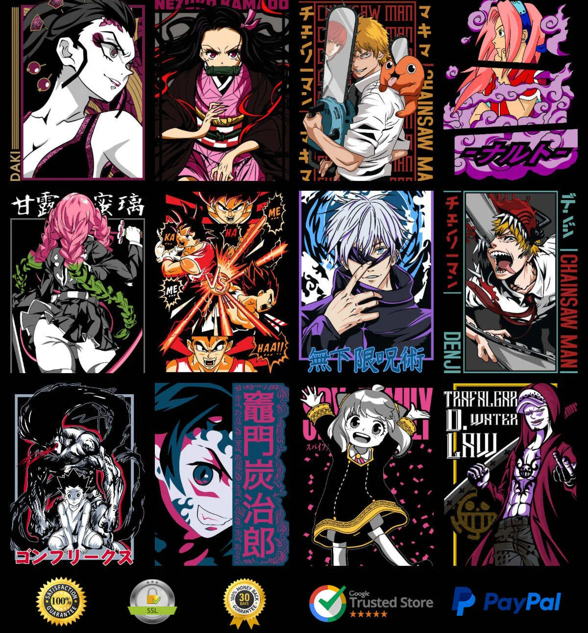 Мега-набор из 10k дизайнов аниме для печати по запро