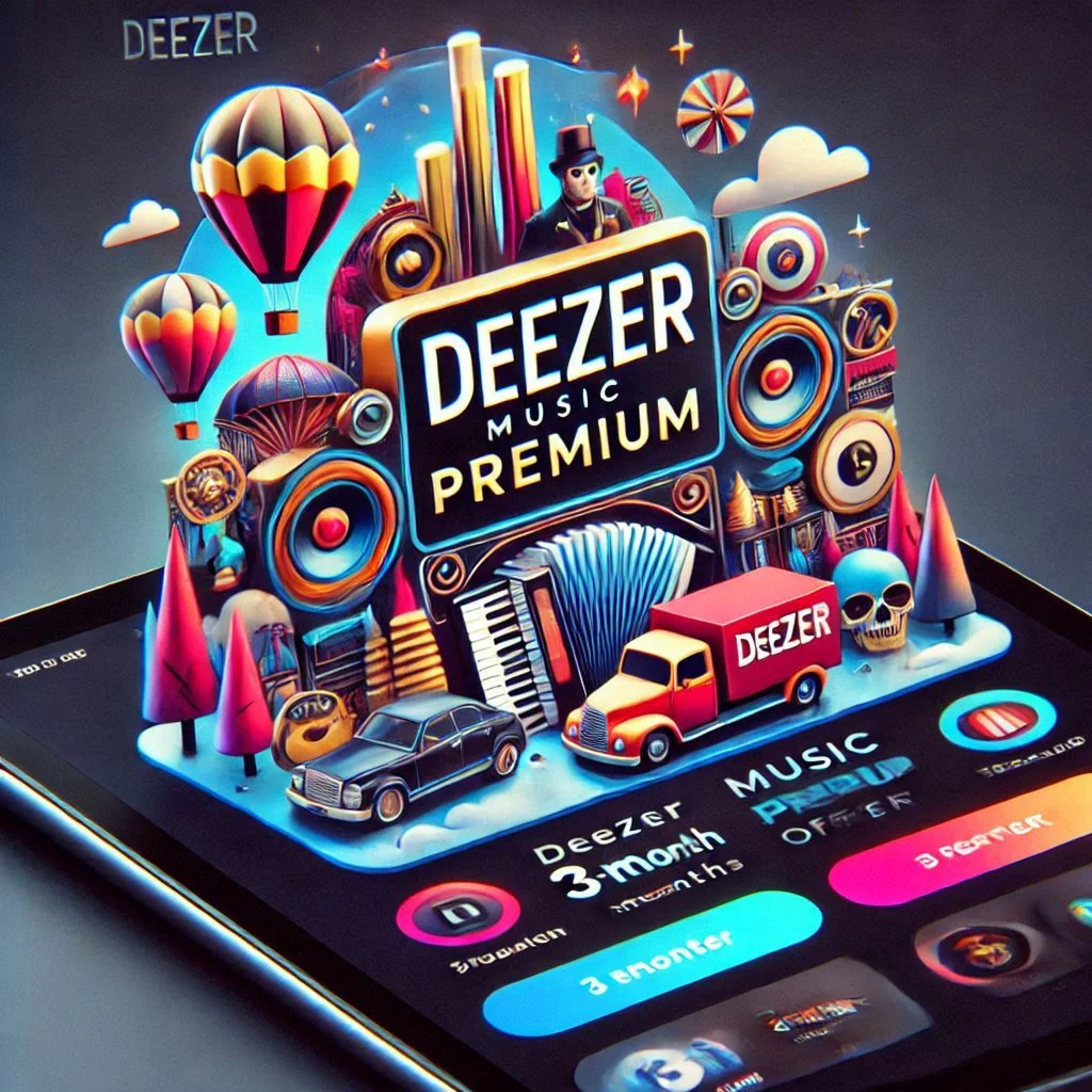 Deezer Premium 1/2/3 месяца гарантия 