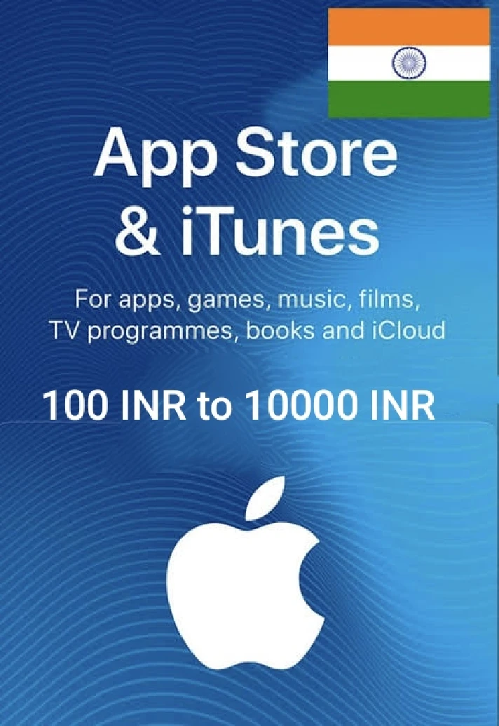 🍎 Apple/iTunes Gift card 100 to 10000 INR (INDIA 🇮🇳)