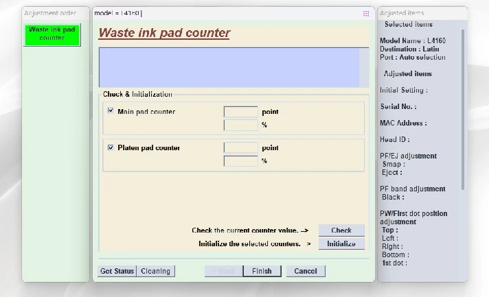 EPSON AdjProg Reset L4160