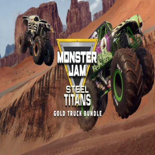 ???? Monster Jam Steel Titans - Gold Truck Bundle  GOG �